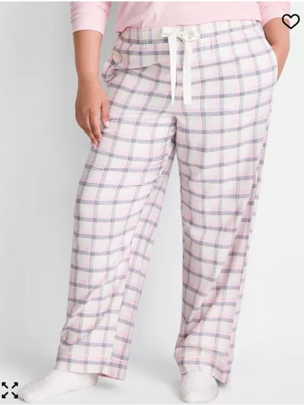 Cozy Plaid Women's Pajama Set - Relaxed Lounge Pants XL NWT